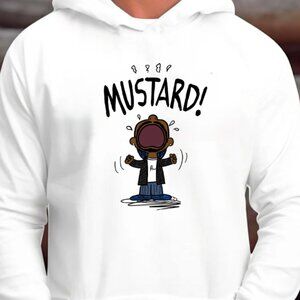 Kendrick Lamar - Mustard Sweatshirt, DJ Mustard, Superbowl Hoodie (White/New)